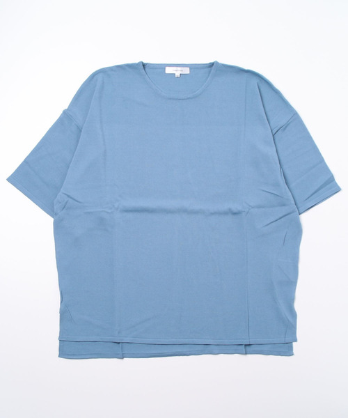 ARCADE(アーケード)の「接触冷感 サマーニット 半袖 五分袖(Tシャツ/カットソー・メンズ・アイボリー/ブラック/モーブ系/ベージュ/ライトグレー/ブルーグレー・L/LL/M)」の20枚目の写真