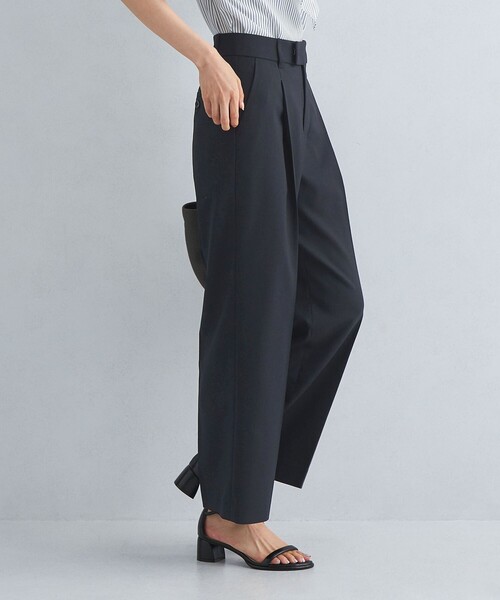 green label relaxing（グリーンレーベルリラクシング）の「［size SHORT/TALLあり］キチントボトムス カバー ワイド パンツ 2（スラックス・レディース・ネイビー/ダークグレー/その他1/ダークグリーン・SHORT/TALL/40/38/36）」の10枚目の写真