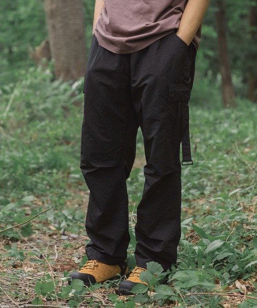 S'more(スモア)の「Pocket adjustable pants(カーゴパンツ・レディース・ベージュ/ブラック/カーキ・SMALL/MEDIUM/LARGE/X-LARGE)」の1枚目の写真
