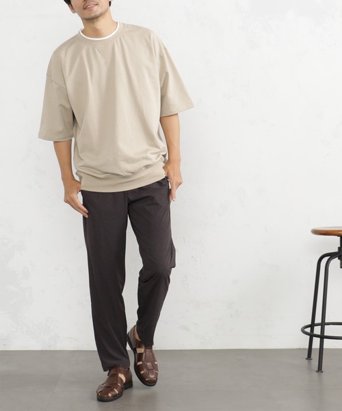 FOUND GOOD(ファウンドグッド)の「カチオンボーダースラックス(スラックス・メンズ・ベージュ/ネイビー/ブラック/グレー系2・XL/L/M/S)」の2枚目の写真
