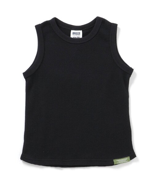 BREEZE（ブリーズ）の「【リンク】ワッフルタンクトップ_一部WEB限定サイズ（タンクトップ・キッズ・キナリ/ブラック/パープル/ブラウン・90/100/110/120/80/130/140/150）」の3枚目の写真