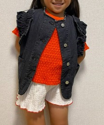 CIAOPANIC TYPY | 【KIDS】【WEB限定】フリルデニムベスト(ベスト)