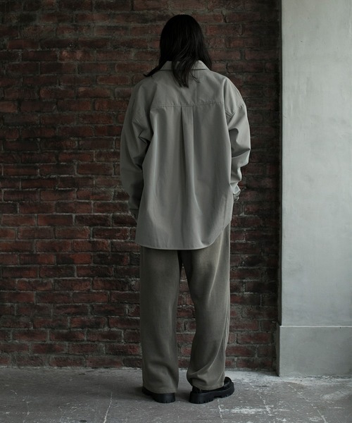 aimoha(アイモハ)の「【aimoha neo】STAND COLLAR ADJUSTABLE CUFFS SHIRT(シャツ/ブラウス・メンズ・ブラック/ベージュ・MEDIUM/LARGE/X-LARGE)」の3枚目の写真