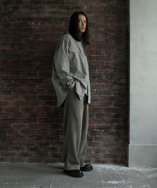 aimoha(アイモハ)の「【aimoha neo】STAND COLLAR ADJUSTABLE CUFFS SHIRT(シャツ/ブラウス・メンズ・ブラック/ベージュ・MEDIUM/LARGE/X-LARGE)」の4枚目の写真