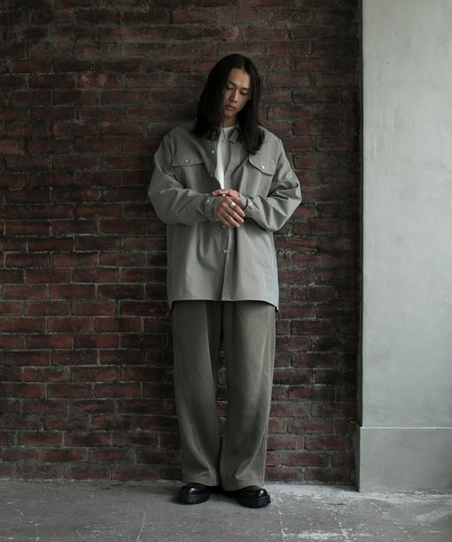 aimoha(アイモハ)の「【aimoha neo】STAND COLLAR ADJUSTABLE CUFFS SHIRT(シャツ/ブラウス・メンズ・ブラック/ベージュ・MEDIUM/LARGE/X-LARGE)」の6枚目の写真