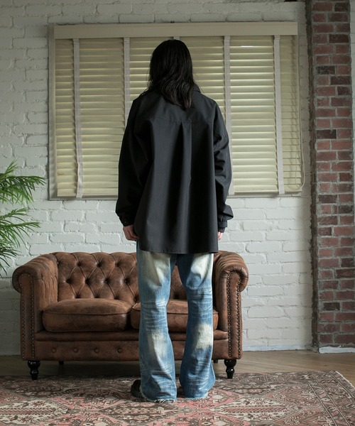aimoha(アイモハ)の「【aimoha neo】STAND COLLAR ADJUSTABLE CUFFS SHIRT(シャツ/ブラウス・メンズ・ブラック/ベージュ・MEDIUM/LARGE/X-LARGE)」の7枚目の写真