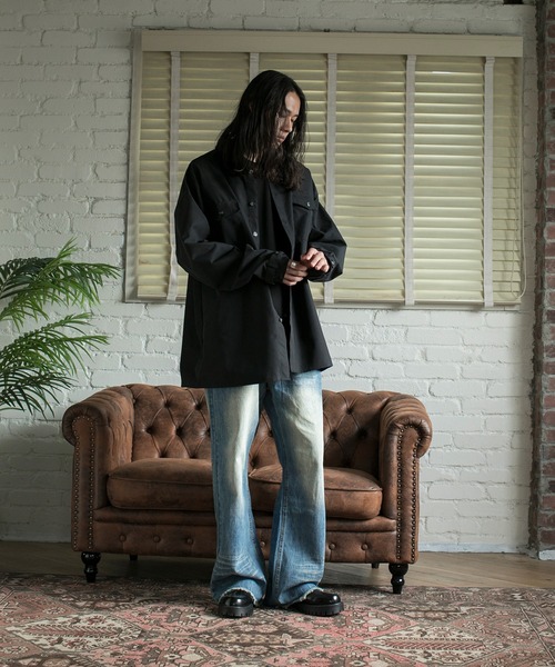 aimoha(アイモハ)の「【aimoha neo】STAND COLLAR ADJUSTABLE CUFFS SHIRT(シャツ/ブラウス・メンズ・ブラック/ベージュ・MEDIUM/LARGE/X-LARGE)」の8枚目の写真