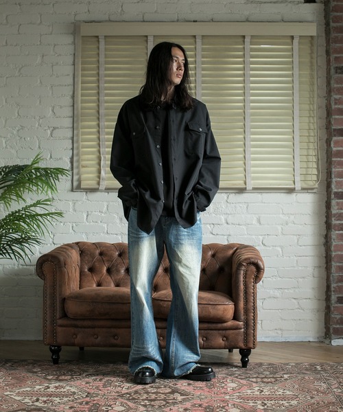aimoha(アイモハ)の「【aimoha neo】STAND COLLAR ADJUSTABLE CUFFS SHIRT(シャツ/ブラウス・メンズ・ブラック/ベージュ・MEDIUM/LARGE/X-LARGE)」の9枚目の写真