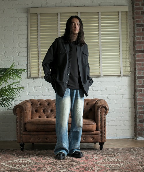 aimoha(アイモハ)の「【aimoha neo】STAND COLLAR ADJUSTABLE CUFFS SHIRT(シャツ/ブラウス・メンズ・ブラック/ベージュ・MEDIUM/LARGE/X-LARGE)」の10枚目の写真