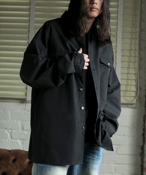 aimoha(アイモハ)の「【aimoha neo】STAND COLLAR ADJUSTABLE CUFFS SHIRT(シャツ/ブラウス・メンズ・ブラック/ベージュ・MEDIUM/LARGE/X-LARGE)」の13枚目の写真