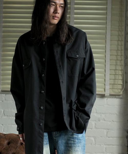 aimoha(アイモハ)の「【aimoha neo】STAND COLLAR ADJUSTABLE CUFFS SHIRT(シャツ/ブラウス・メンズ・ブラック/ベージュ・MEDIUM/LARGE/X-LARGE)」の14枚目の写真