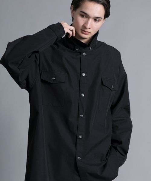 aimoha(アイモハ)の「【aimoha neo】STAND COLLAR ADJUSTABLE CUFFS SHIRT(シャツ/ブラウス・メンズ・ブラック/ベージュ・MEDIUM/LARGE/X-LARGE)」の19枚目の写真