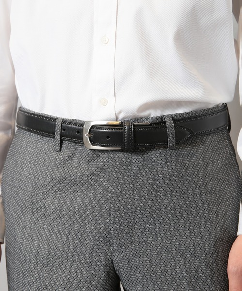 CROWDED CLOSET(クラウデッドクローゼット)の「タンニンレザーベルト(ベルト・メンズ・ブラック/ブラウン・FREE)」の3枚目の写真