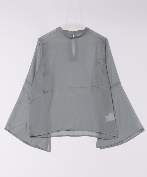 apres jour(アプレジュール)の「スリットスリーブシアーブラウス【ZOZOTOWN限定アイテム】(シャツ/ブラウス・レディース・ピンク/ブルー/アイボリー・フリー/X-LARGE)」の10枚目の写真