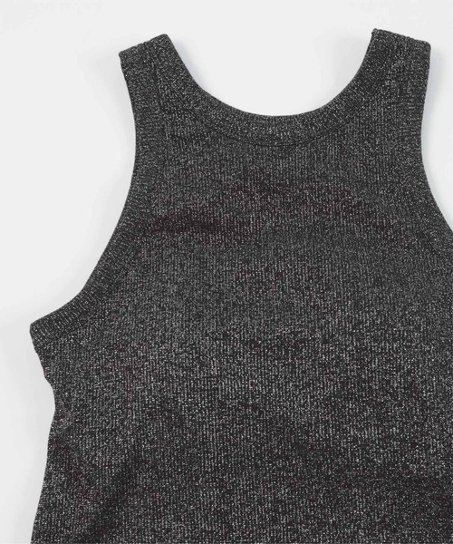 miette（ミエット）の「カップ付きラメアメスリタンク（タンクトップ・レディース・ライトグレー/ブラック・FREE）」の14枚目の写真