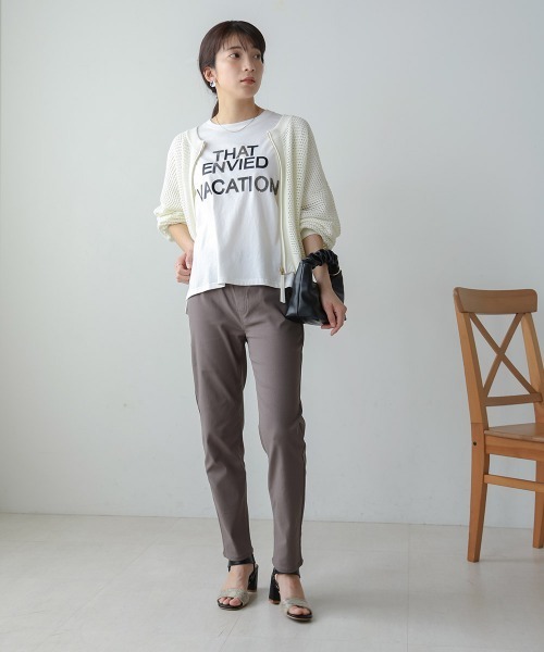 Bou Jeloud(ブージュルード)の「ストレッチツイルパンツ(その他パンツ・レディース・チャコールグレー/ネイビー/グレー/グレイッシュベージュ・M/L)」の16枚目の写真