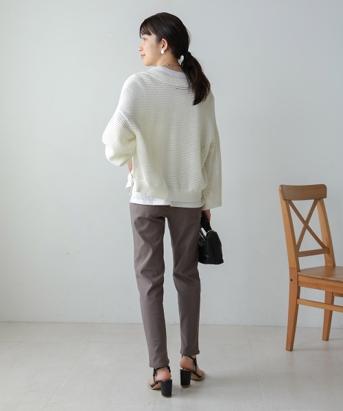 Bou Jeloud(ブージュルード)の「ストレッチツイルパンツ(その他パンツ・レディース・チャコールグレー/ネイビー/グレー/グレイッシュベージュ・M/L)」の17枚目の写真