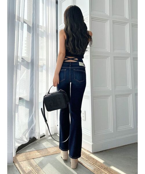 GYDA（ジェイダ）の「2WAYリボンキャミブラウス（シャツ/ブラウス・レディース・ブラック/オフホワイト・FREE）」の8枚目の写真