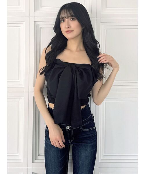 GYDA（ジェイダ）の「2WAYリボンキャミブラウス（シャツ