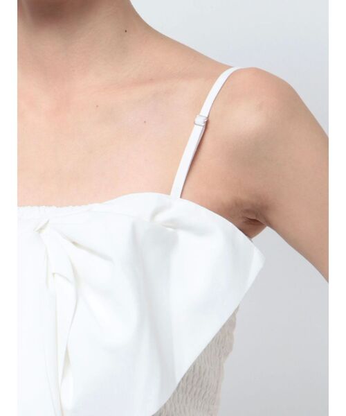 GYDA（ジェイダ）の「2WAYリボンキャミブラウス（シャツ/ブラウス・レディース・ブラック/オフホワイト・FREE）」の3枚目の写真