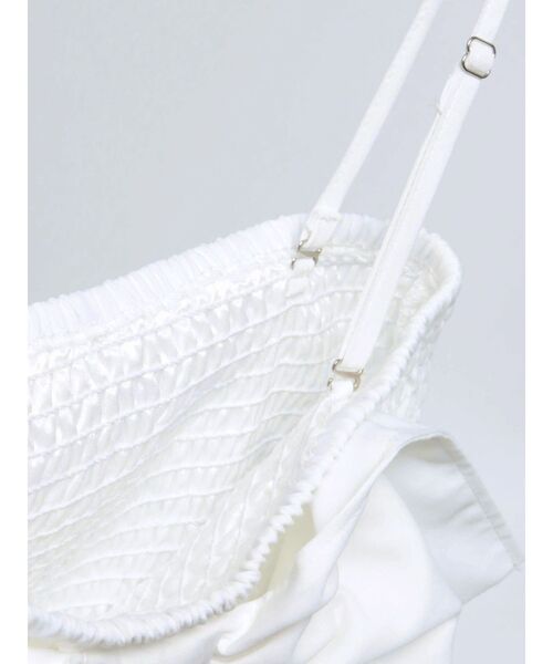 GYDA（ジェイダ）の「2WAYリボンキャミブラウス（シャツ/ブラウス・レディース・ブラック/オフホワイト・FREE）」の4枚目の写真