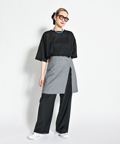 トップス cityshop WRINKLE T SHIRT CITYSHOP（シティーショップ）の「《追加》WRINKLE T SHIRT 2：T