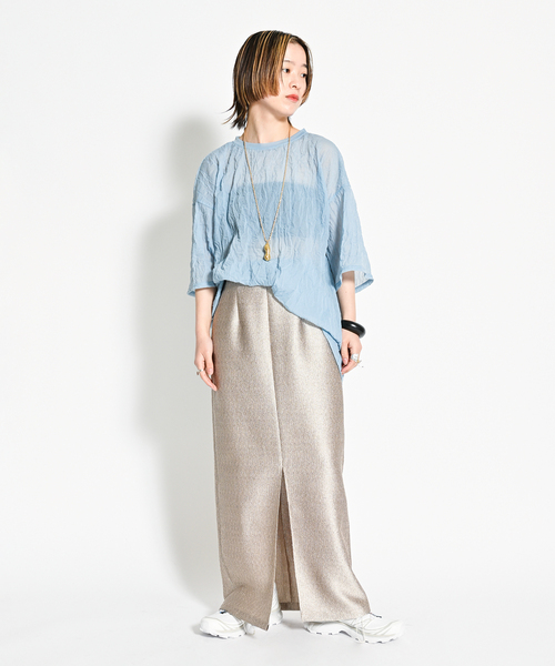 試着のみ　CITYSHOP WRINKLE T SHIRT ：Tシャツ CITYSHOP（シティーショップ）の「《追加》WRINKLE T SHIRT 2：T
