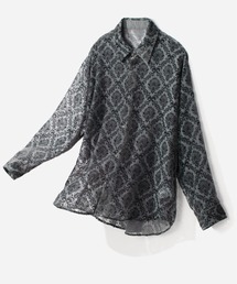 HARE | ダマスクベロアオパールシャツ(HARE)(シャツ/ブラウス)