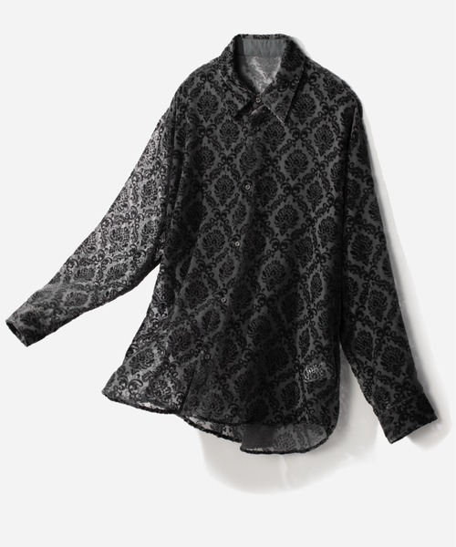 HARE(ハレ)の「ダマスクベロアオパールシャツ(HARE)(シャツ/ブラウス・メンズ・グレー/ブラック/レッド/パープル/グレー系その他・FREE)」の1枚目の写真