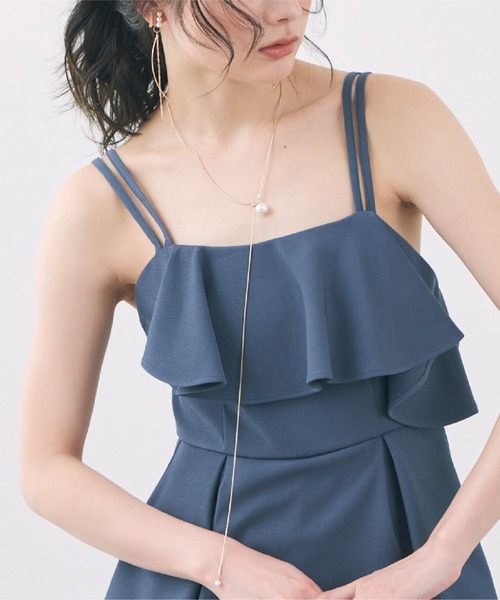 Cupid Heart(キューピッドハート)の「【Cupid Heart】結婚式用!大粒パール ロングスネークチェーンネックレス(ネックレス・レディース・シルバー/ゴールド・MEDIUM)」の7枚目の写真