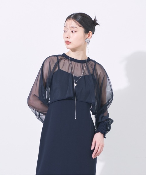 Cupid Heart(キューピッドハート)の「【Cupid Heart】結婚式用!大粒パール ロングスネークチェーンネックレス(ネックレス・レディース・シルバー/ゴールド・MEDIUM)」の6枚目の写真