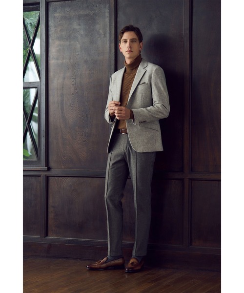 MEN'S BIGI（メンズビギ）の「TR起毛ピンドットストレッチパンツ（スラックス・メンズ・グレー/ブラウン/ブラック・01/04/03/02）」の4枚目の写真