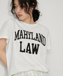 【REMI RELIEF(レミレリーフ)】LOGO TEE (MARYLAND LAW)
