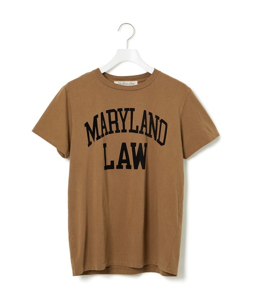 REMI RELIEF（レミレリーフ）の「【REMI RELIEF(レミレリーフ)】LOGO TEE (MARYLAND LAW)（Tシャツ/カットソー・レディース・ホワイト/ブラウン/ピンク・S）」の11枚目の写真