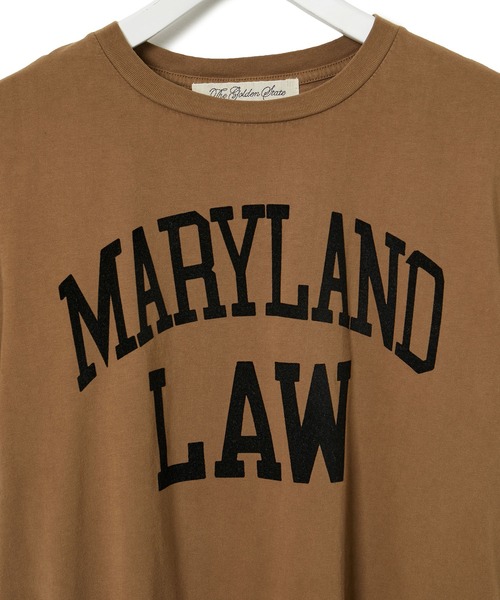 REMI RELIEF（レミレリーフ）の「【REMI RELIEF(レミレリーフ)】LOGO TEE (MARYLAND LAW)（Tシャツ/カットソー・レディース・ホワイト/ブラウン/ピンク・S）」の16枚目の写真