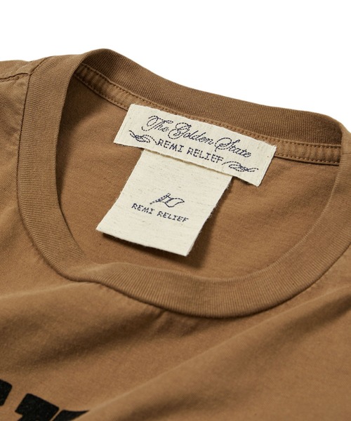 REMI RELIEF（レミレリーフ）の「【REMI RELIEF(レミレリーフ)】LOGO TEE (MARYLAND LAW)（Tシャツ/カットソー・レディース・ホワイト/ブラウン/ピンク・S）」の17枚目の写真
