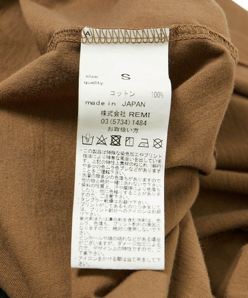 REMI RELIEF（レミレリーフ）の「【REMI RELIEF(レミレリーフ)】LOGO TEE (MARYLAND LAW)（Tシャツ/カットソー・レディース・ホワイト/ブラウン/ピンク・S）」の18枚目の写真