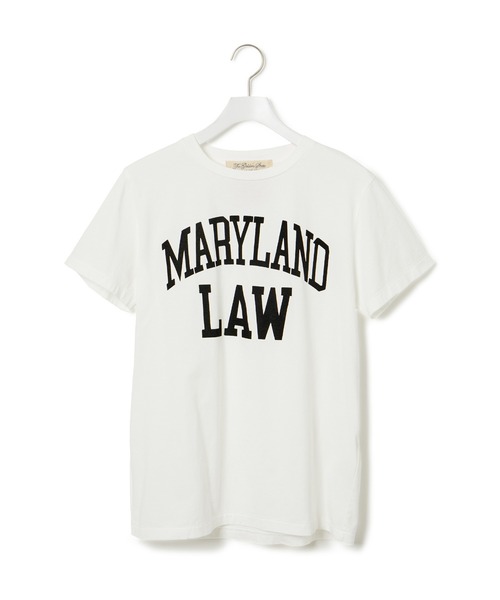 REMI RELIEF（レミレリーフ）の「【REMI RELIEF(レミレリーフ)】LOGO TEE (MARYLAND LAW)（Tシャツ/カットソー・レディース・ホワイト/ブラウン/ピンク・S）」の21枚目の写真
