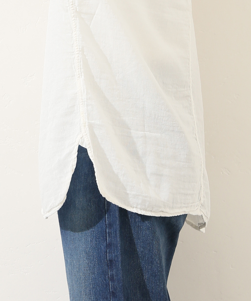 JOURNAL STANDARD LUXE(ジャーナルスタンダード ラックス)の「【ARMEN 】GAUZE UTILITY BANDED COLLAR SHIRT(シャツ/ブラウス・レディース・ブラック/ライトグレー/ホワイト/パープル・3)」の14枚目の写真