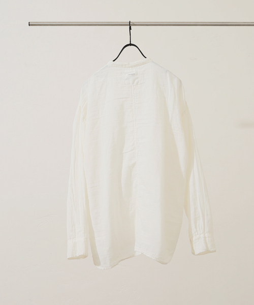 JOURNAL STANDARD LUXE(ジャーナルスタンダード ラックス)の「【ARMEN 】GAUZE UTILITY BANDED COLLAR SHIRT(シャツ/ブラウス・レディース・ブラック/ライトグレー/ホワイト/パープル・3)」の16枚目の写真