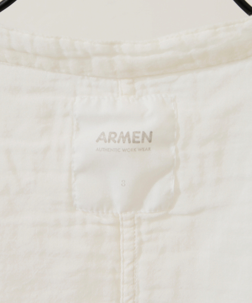 JOURNAL STANDARD LUXE(ジャーナルスタンダード ラックス)の「【ARMEN 】GAUZE UTILITY BANDED COLLAR SHIRT(シャツ/ブラウス・レディース・ブラック/ライトグレー/ホワイト/パープル・3)」の17枚目の写真