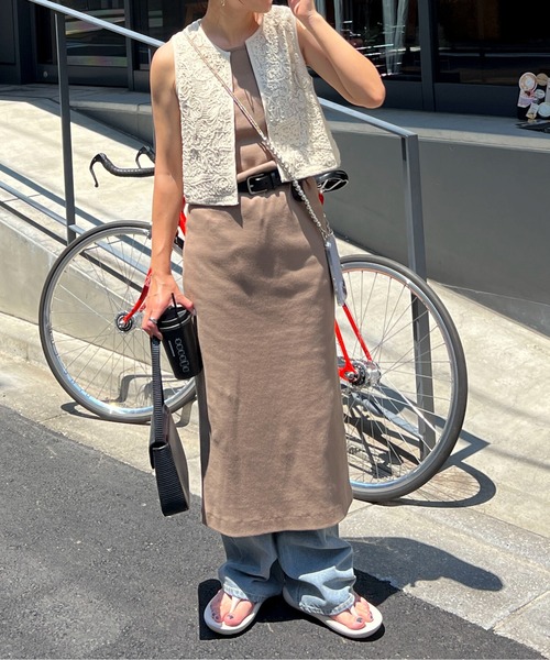 feepur（フェピュール）の「パイピングレースベスト（ベスト・レディース・アイボリー/ブラック・MEDIUM）」の19枚目の写真