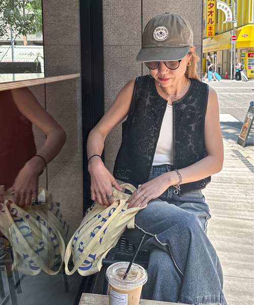 feepur（フェピュール）の「パイピングレースベスト（ベスト・レディース・アイボリー/ブラック・MEDIUM）」の7枚目の写真