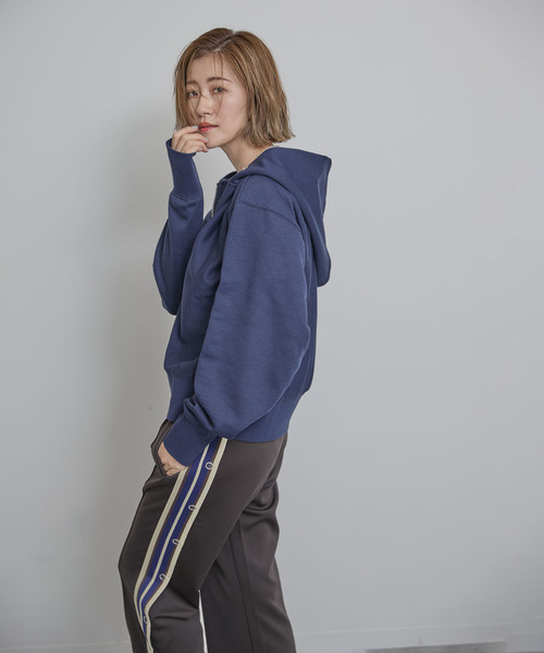 OUTDOOR PRODUCTS(アウトドアプロダクツ)の「ZIPUPフーディー(パーカー・レディース・ネイビー/グレー/ホワイト・FREE)」の17枚目の写真
