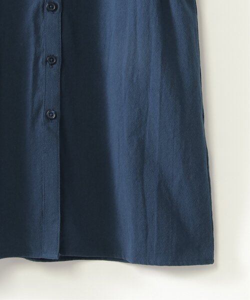 ikka（イッカ）の「【親子コーデ】8分袖スキッパーシャツワンピース（120~160cm）（シャツワンピース・キッズ・ライム/ブルー・120/130/140/150/160）」の12枚目の写真