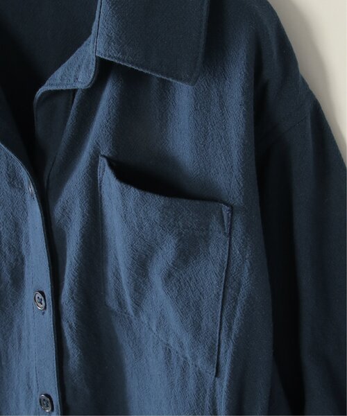 ikka（イッカ）の「【親子コーデ】8分袖スキッパーシャツワンピース（120~160cm）（シャツワンピース・キッズ・ライム/ブルー・120/130/140/150/160）」の15枚目の写真