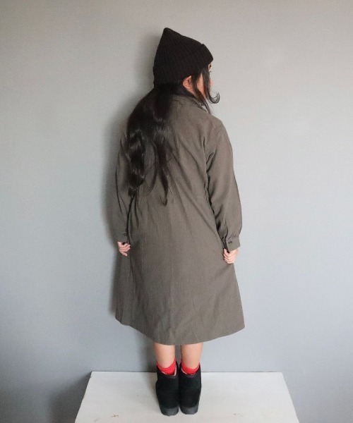 ikka(イッカ)の「【親子コーデ】8分袖スキッパーシャツワンピース(120~160cm)(シャツワンピース・キッズ・ライム/ブルー・120/130/140/150/160)」の9枚目の写真