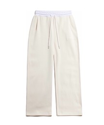 HIPANDA（ハイパンダ）の「(HIPANDA ハイパンダ) 男女兼用 HIIPANDA ワンポイント 刺繍ロゴ 鹿の子 ワイドパンツ（その他パンツ）」