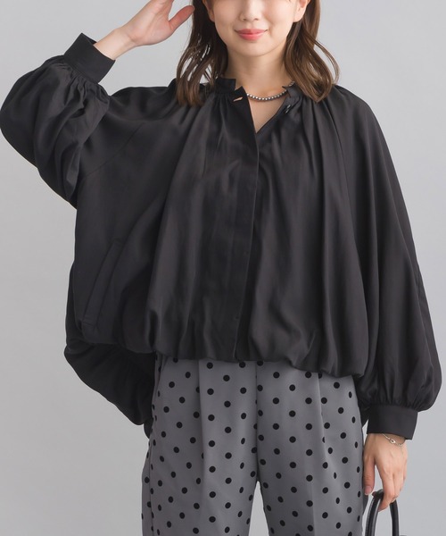 PICCIN(ピッチン)の「裾バルーンシャツジャケット(その他アウター・レディース・キャメル/ブラック/チャコールグレー・M)」の2枚目の写真