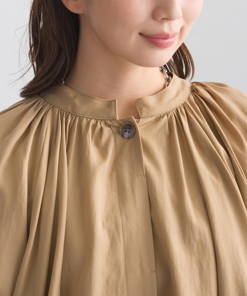 PICCIN(ピッチン)の「裾バルーンシャツジャケット(その他アウター・レディース・キャメル/ブラック/チャコールグレー・M)」の4枚目の写真